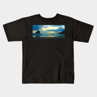 Cape Kiwanda Sunset Kids T-Shirt